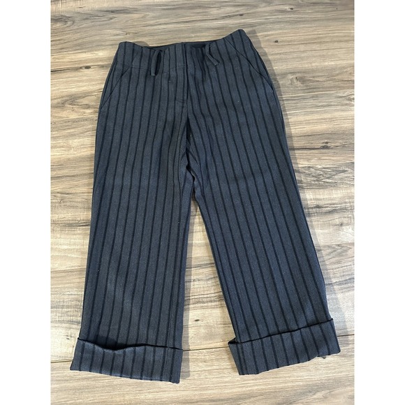 Michael Kors Pants - Women's Michael Michael Kors Dress High Ankle Pants Size‎ 4 Striped Black/grey
